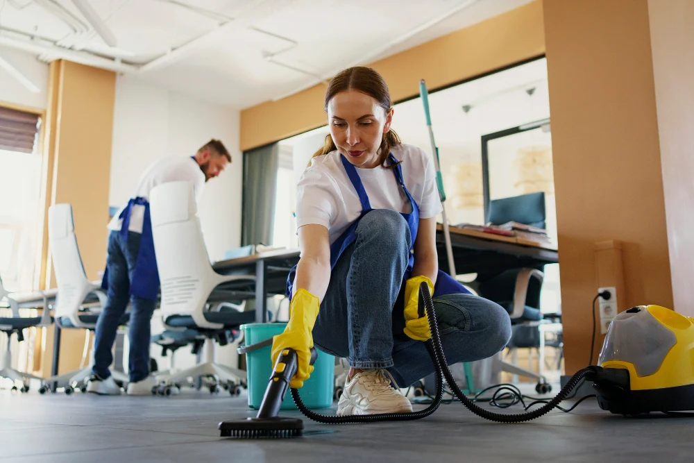 cleaninig floor
